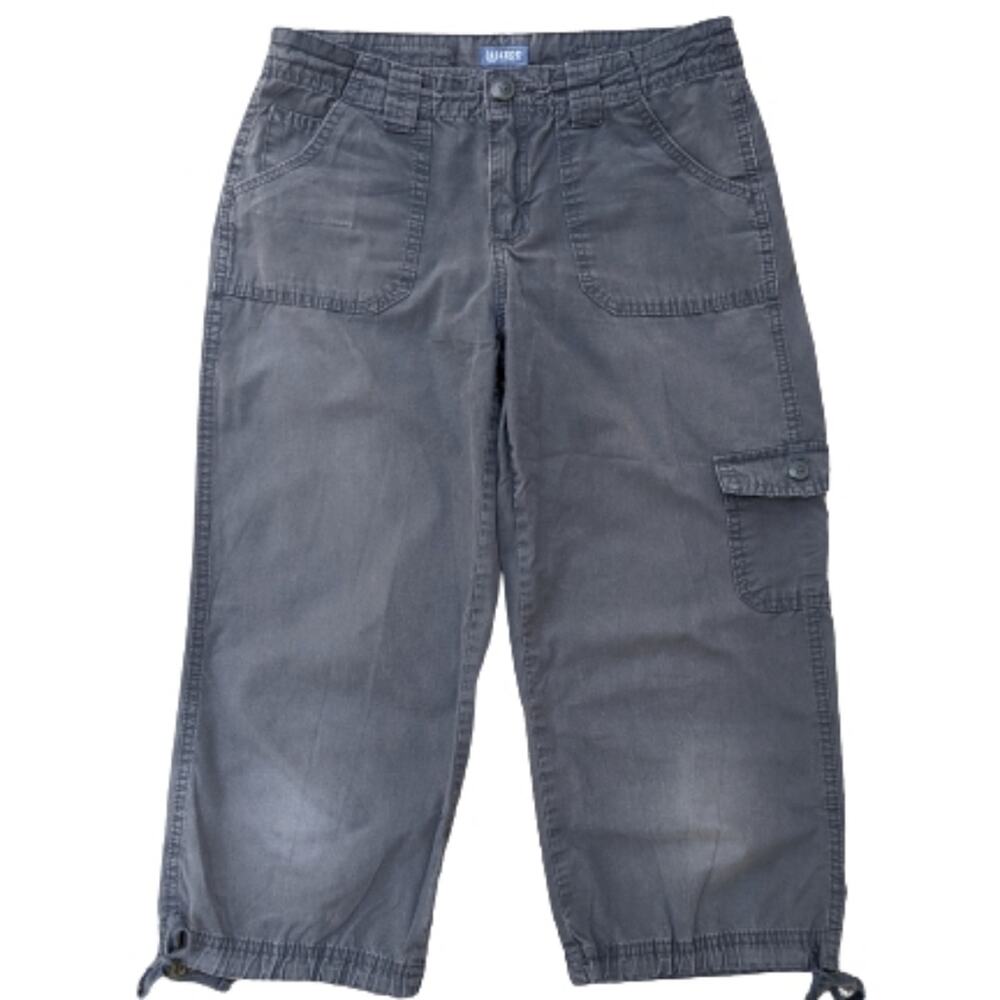Izod Gray Cargo Capri Pants 4